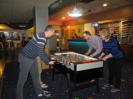 Auch Kickern macht Börsianern Spaß... ;-)